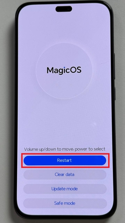 Reset voltooid op HONOR 400 Lite