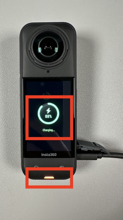 Проверка зарядки INSTA360 X5
