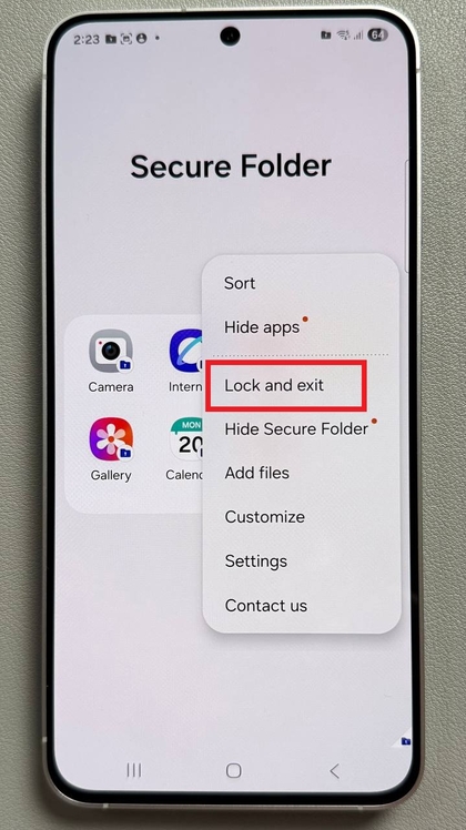 Finalizar a configuração da Pasta Segura