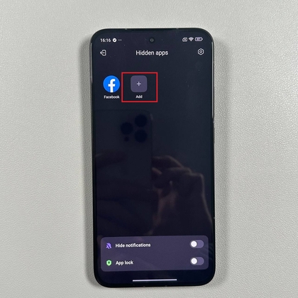 Ajout d'autres applications masquées sur le POCO F7