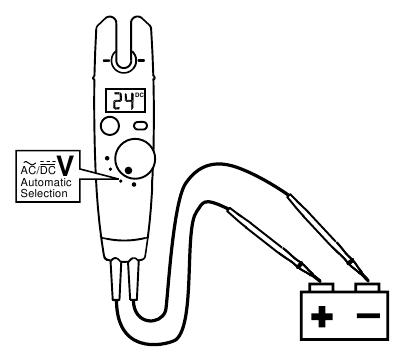 Fluke - T5-600 - Tegangan DC Tegangan DC