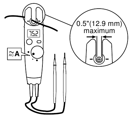 Fluke - T5-600 - Mengukur Arus AC (A) Mengukur Arus AC (A)