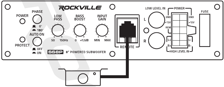 Rockville - SS8P - Conexiones de alimentación C Conexiones de alimentación C