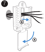 Honeywell - T6 Pro - Paso 3 de la instalación del sistema de montaje UWP Paso 3 de la instalación del sistema de montaje UWP