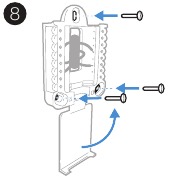 Honeywell - T6 Pro - Paso 4 de la instalación del sistema de montaje UWP Paso 4 de la instalación del sistema de montaje UWP