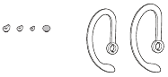 Plantronics - CS540 - Other size eartip and earloops Other size eartip and earloops