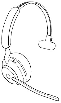 Jabra - Evolve2 65 - Styles de port variante mono Étape 1 Styles de port variante mono Étape 1