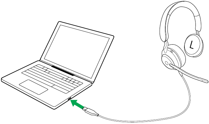 Jabra - Evolve2 65 - Kako puniti How to charge