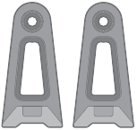 EcoxGear - SoundExtreme - (2x) Rögzítő konzolok (2x) Rögzítő konzolok