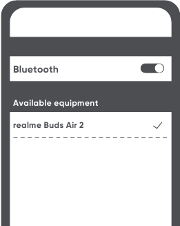 Realme - Buds Air 2 RMA2003 - Құлаққаптарды қосу Құлаққаптарды қосу