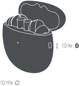Realme - Buds Air 2 RMA2003 - Жұптастыру режиміне кіру Жұптастыру режиміне кіру