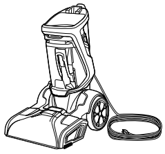 Bissell - PROHEAT 2X REVOLUTION PET 2457F - Pagrindas su nešvaraus vandens bakeliu Pagrindas su nešvaraus vandens bakeliu