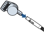 Bissell - PROHEAT 2X REVOLUTION PET 2457F - Valymas su „Stain Trapper Tool“ (Dėmių gaudyklės įrankiu), 1 žingsnis Valymas su „Stain Trapper Tool“ (Dėmių gaudyklės įrankiu), 1 žingsnis