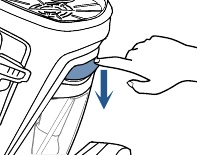 Bissell - PROHEAT 2X REVOLUTION PET 2457F - Nešvaraus vandens bako ištuštinimo 1 žingsnis Nešvaraus vandens bako ištuštinimo 1 žingsnis