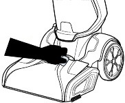 Bissell - PROHEAT 2X REVOLUTION PET 2457F - Šepetėlio volelio ir purkštuko priežiūros, 2 žingsnis Šepetėlio volelio ir purkštuko priežiūros, 2 žingsnis