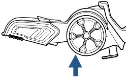 Bissell - PROHEAT 2X REVOLUTION PET 2457F - Diržų ir šepetėlio volelių keitimo, 11 žingsnis Diržų ir šepetėlio volelių keitimo, 11 žingsnis