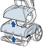 Bissell - PROHEAT 2X REVOLUTION PET 2457F - Diržų ir šepetėlio volelių keitimo, 1 žingsnis Diržų ir šepetėlio volelių keitimo, 1 žingsnis