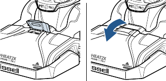 Bissell - PROHEAT 2X REVOLUTION PET 2457F - Šepetėlio volelio ir purkštukų skalavimo, 4 žingsnis Šepetėlio volelio ir purkštukų skalavimo, 4 žingsnis