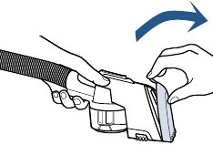 Bissell - PROHEAT 2X REVOLUTION PET 2457F - 2-in-1 Pet Upholstery Tool (2 viename gyvūnų apmušalų įrankio) naudojimo 8 žingsnis 2-in-1 Pet Upholstery Tool (2 viename gyvūnų apmušalų įrankio) naudojimo 8 žingsnis