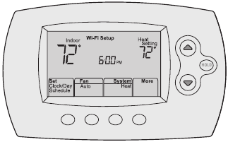 Honeywell - RTH6500WF - Wi-Fi tarmog'iga ulanish 1-qadam Wi-Fi tarmog'iga ulanish 1-qadam