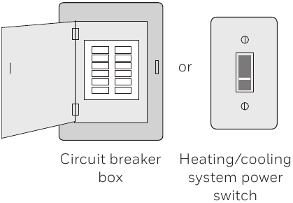Honeywell - RTH6500WF - Termostatni o'rnatish 1-qadam Termostatni o'rnatish 1-qadam