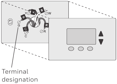Honeywell - RTH6500WF - Termostatni o'rnatish 2-qadam Termostatni o'rnatish 2-qadam