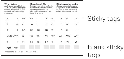 Honeywell - RTH6500WF - Termostatni o'rnatish 3-qadam Termostatni o'rnatish 3-qadam