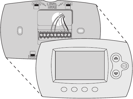 Honeywell - RTH6500WF - Termostatni o'rnatish 8-qadam Termostatni o'rnatish 8-qadam