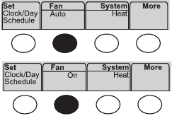 Honeywell - RTH6500WF - Fanni sozlash Fanni sozlash