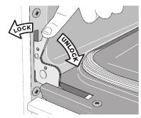 Frigidaire - 30'' Electric Range - 17-сурет: Есік топсасының құлыптары 17-сурет: Есік топсасының құлыптары