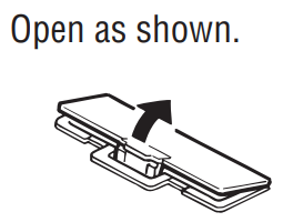 Tanita - InnerScan BC-1000 - De batterijen plaatsen stap 1 De batterijen plaatsen stap 1
