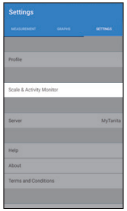 Tanita - InnerScan PRO RD-953 - Povezivanje s pametnim telefonom 7. korak Povezivanje s pametnim telefonom 7. korak