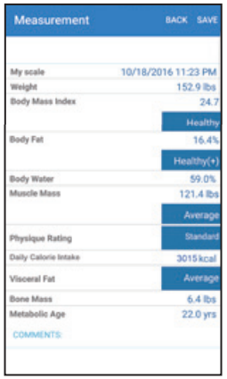 Tanita - InnerScan PRO RD-953 - Mjerenje pametnim telefonom 5. korak Mjerenje pametnim telefonom 5. korak