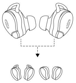TaoTronics - SoundLiberty 79 - Choose the Right Tips Step 2 Choose the Right Tips Step 2