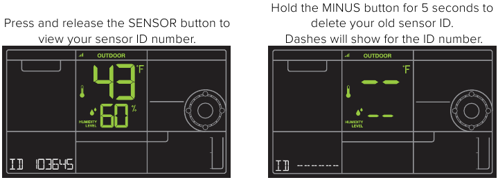 La Crosse Technology - V40-PRO - Fshirja e ID-së së Sensorit Tuaj Fshirja e ID-së së Sensorit Tuaj