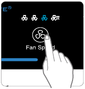 Winix - 5500-2 - Modul manual (setarea vitezei ventilatorului) Modul manual (setarea vitezei ventilatorului)