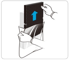 Winix - 5500-2 - Pregătirea filtrelor noi Pregătirea filtrelor noi