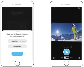 Akaso - Brave 7 LE - CONEXIÓN A LA APLICACIÓN Paso 2 CONEXIÓN A LA APLICACIÓN Paso 2