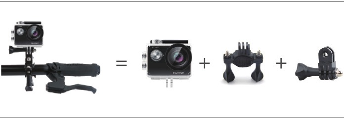 Akaso - EK7000 - MONTAJE DE SU CÁMARA Paso 3 MONTAJE DE SU CÁMARA Paso 3