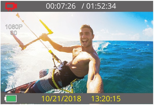 Akaso - EK7000 - Modo de video Modo de video