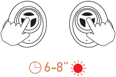 Tranya - T10 - COMO REINICIAR OS FONES DE OUVIDO Passo 1 HOW TO RESET THE EARBUDS Step 1