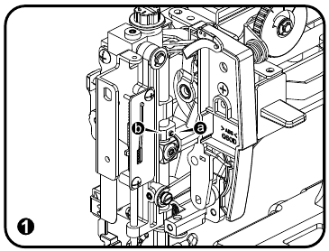 Singer - 4423 - Rregullimi automatik i filetuesit të gjilpërës Hapi 1 Rregullimi automatik i filetuesit të gjilpërës Hapi 1