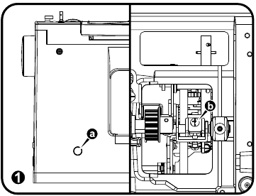 Singer - 4423 - Pika e rënies së gjilpërës Hapi 1 Pika e rënies së gjilpërës Hapi 1