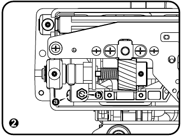 Singer - 4423 - Lartësia e dhëmbëzave të transportit Hapi 2 Lartësia e dhëmbëzave të transportit Hapi 2