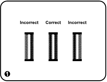 Singer - 4423 - Qepja përpara dhe prapa në qepjen e vrimave të butonave (hapësira e transportit të qepjes prapa dhe përpara nuk është e njëjtë) Hapi 1 Qepja përpara dhe prapa në qepjen e vrimave të butonave (hapësira e transportit të qepjes prapa dhe përpara nuk është e njëjtë) Hapi 1