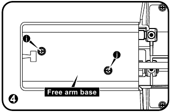 Singer - 4423 - Free arm base Free arm base