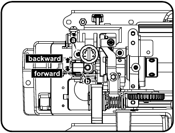 Singer - 4423 - Rregullimi i pozicionit të rënies së gjilpërës Rregullimi i pozicionit të rënies së gjilpërës