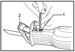 Makita - JR3000V - Ajustando a sapata Ajustando a sapata
