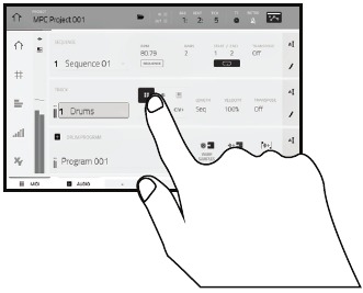 Akai - MPC ONE - Operation Step 1 Operation Step 1