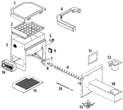 Pit Boss - 850 PRO Series - NÁHRADNÉ DIELY NÁSYPKY NÁHRADNÉ DIELY NÁSYPKY